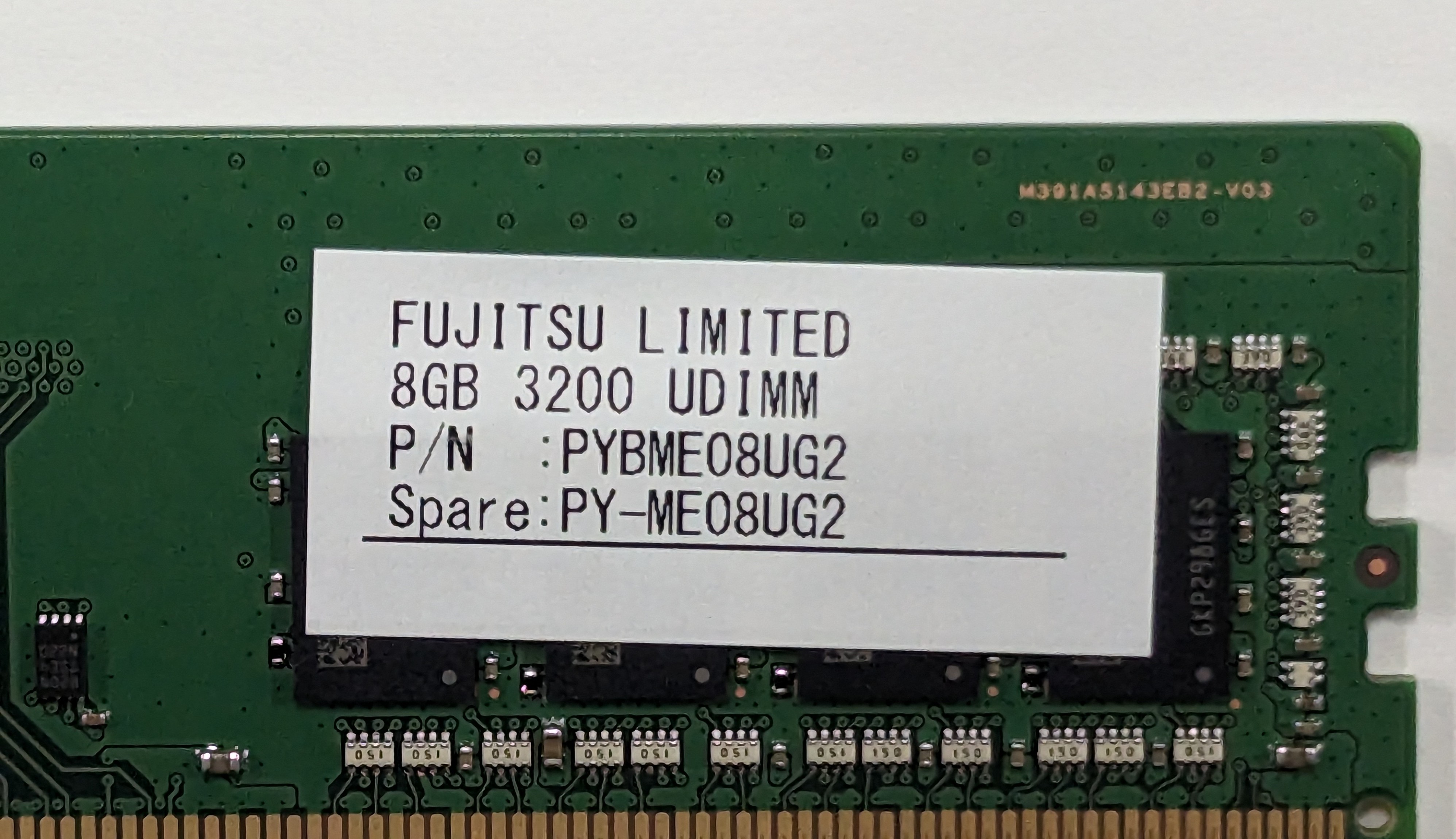 お買得!!【箱無し】 FUJITSU PY-ME08UG2 DDR4-3200 ECC 8GB 