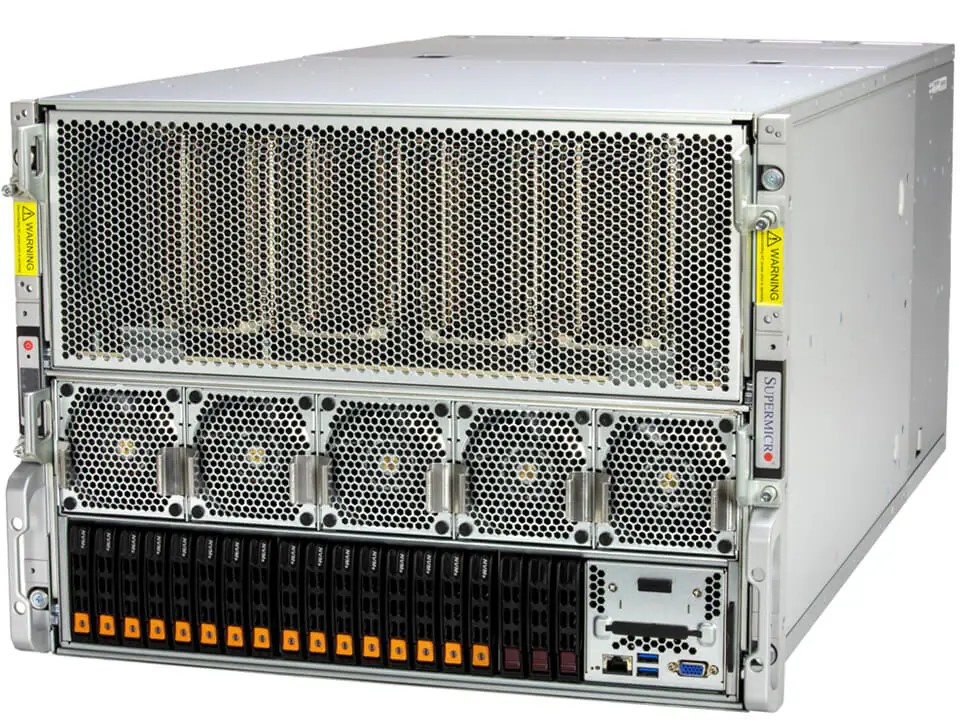 海外輸入新品 SuperMicro SYS-821GE-TNHR P8468 x2CPU メモリ2TB H100x8台 搭載 超GPUサーバー ...