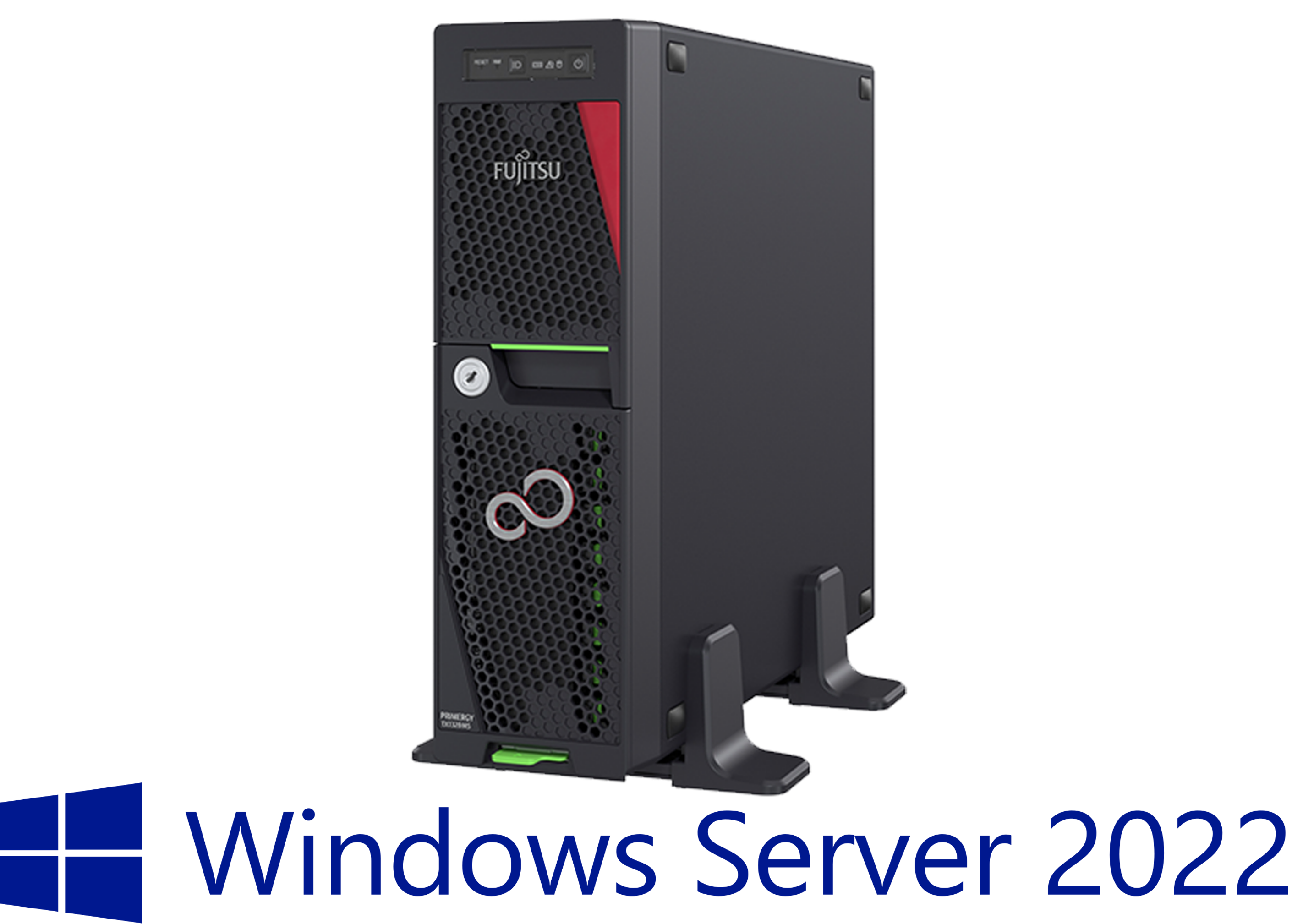 【5年保守付き RAID5】新品 Fujitsu PRIMERGY TX1320 M5 Xeon E-2336 2.8GHz 6C/12T 32GB 1.2TBx3 SAS SQL付き DBサーバおすすめ